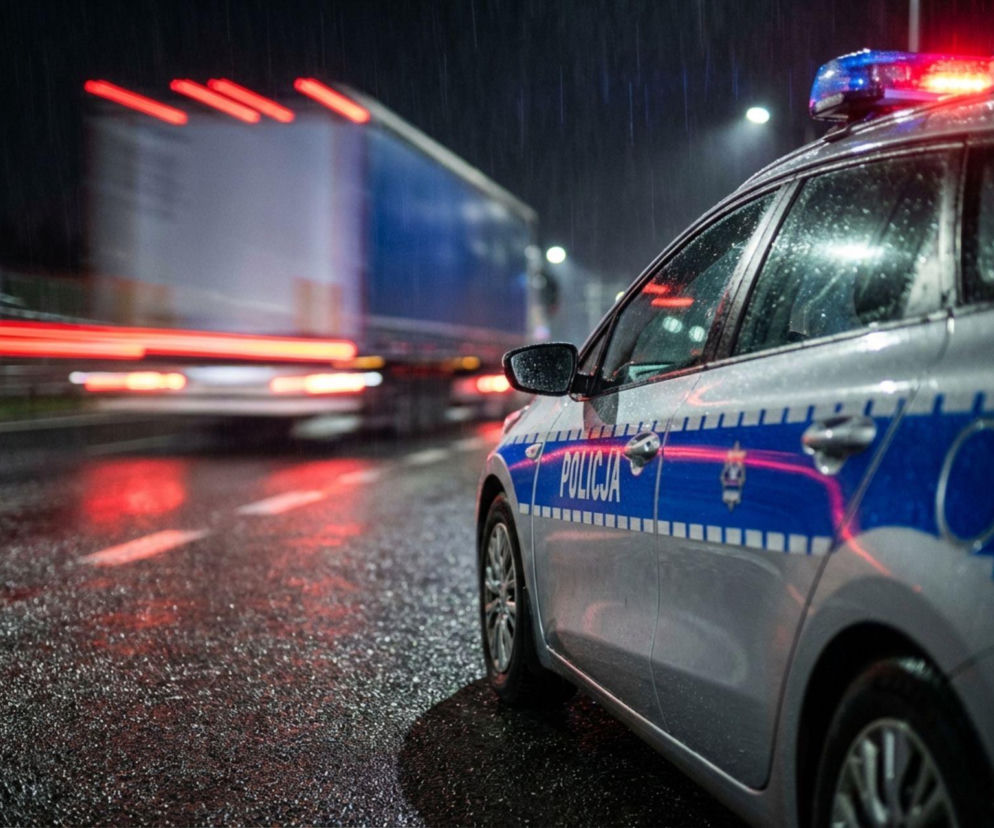 Pościg za TIR-em w Bydgoszczy. Kierowca pod wpływem metamfetaminy wyskoczył z pędzącej kabiny