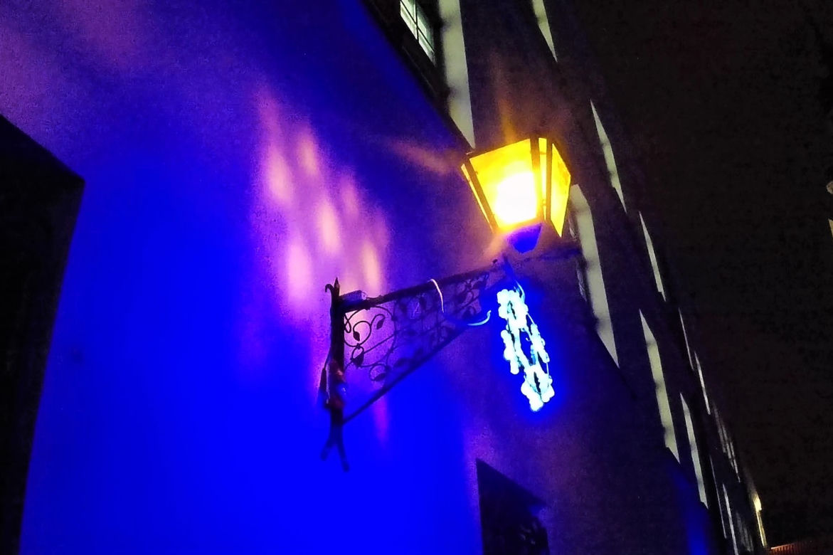Świąteczne iluminacje na Zamku Książąt Pomorskich w Szczecinie