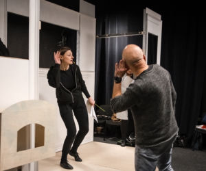Przygotowania spektaklu Legendy ziemi świętokrzyskiej w Teatrze Kubuś w Kielcach