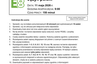 Egzamin ósmoklasisty 2026 polski: Arkusze CKE i odpowiedzi - sprawdź, czy zdałeś! 11.05.2026