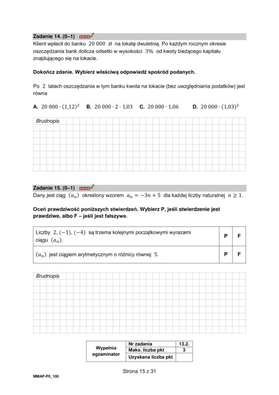 Matura 2023. Arkusz pokazowy matematyka