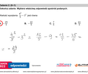 Egzamin ósmoklasisty 2022: Matematyka. ARKUSZ CKE i ODPOWIEDZI [25.05.2022]
