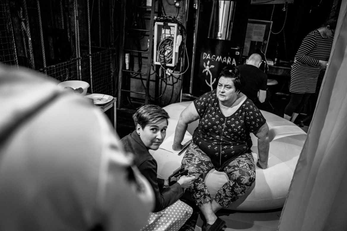 "Węgla nie ma". Próba do przedstawienia w Teatrze Śląskim