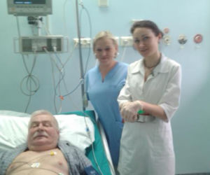 Lech Wałęsa w szpitalu 