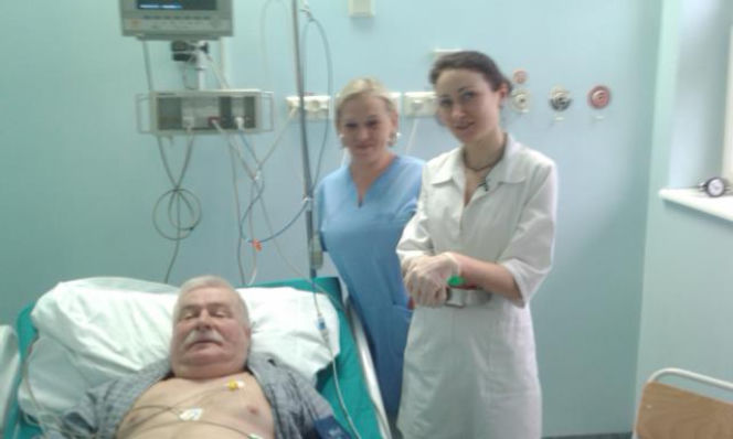 Lech Wałęsa w szpitalu 