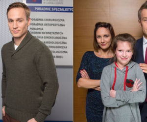 Na dobre i na złe. Kasia Smuda (Ilona Ostrowska), Matylda (Amelia Czaja) Michał Wilczyński (Mateusz Janicki), Andrzej Falkowicz (Michał Żebrowski)