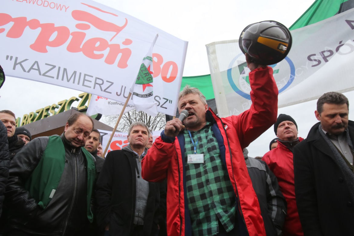 górnicy idą na wojnę z Kopacz