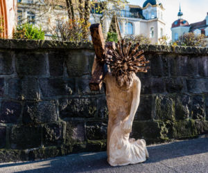 Jezus z koronawirusem w Sopocie