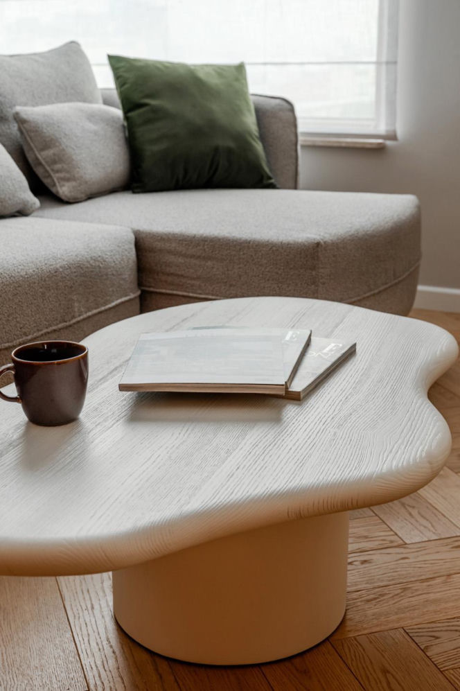 Mieszkanie w kolorach szałwiowej zieleni i ciepłej terakoty