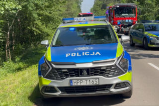 Dwie osoby zginęły w wypadku pod Tarnowskimi Górami. Droga pozostaje zamknięta