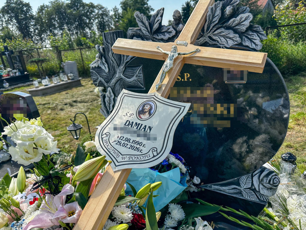 Damian spłonął w aucie