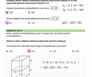 Próbny egzamin ósmoklasisty 2026 - MATEMATYKA. Poprawne odpowiedzi