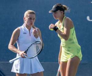 Maja Chwalińska i Magda Linette