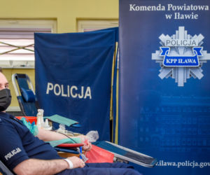 Zbiórka krwi dla Michała. Mundurowi z Iławy oddali aż 24 litry