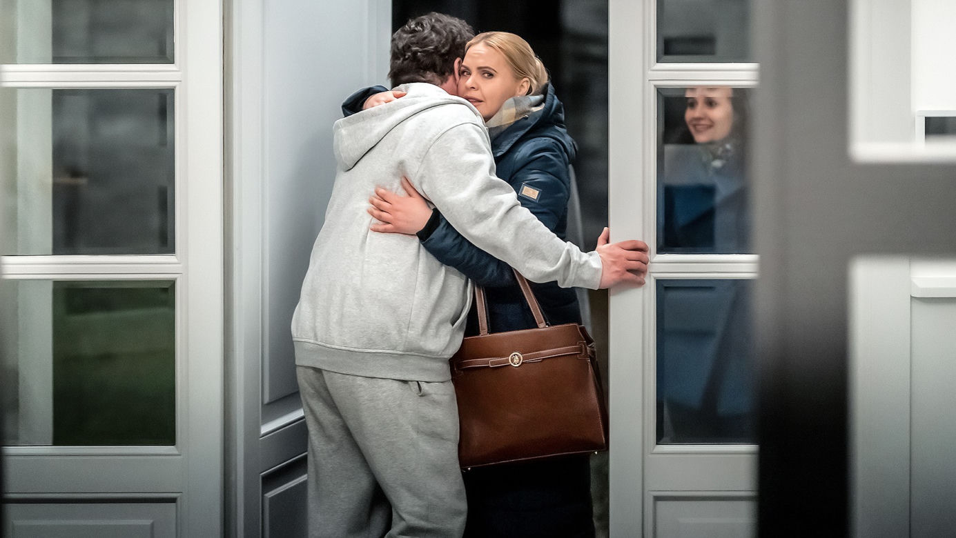 Przyjaciółki 21 sezon. Anka (Magdalena Stużyńska), Miłosz Rolewski (Bartosz Opania) 