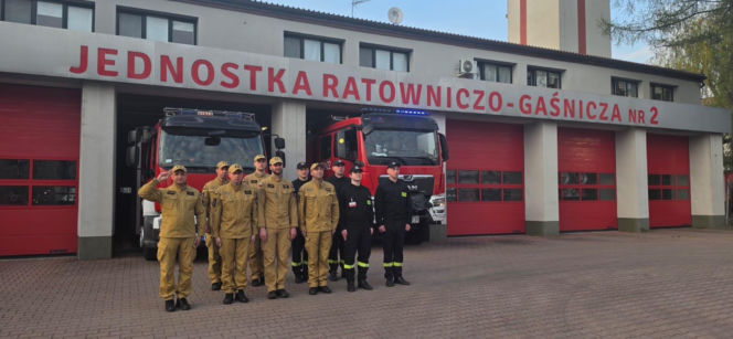 Hołd dla druha z OSP Trąbki