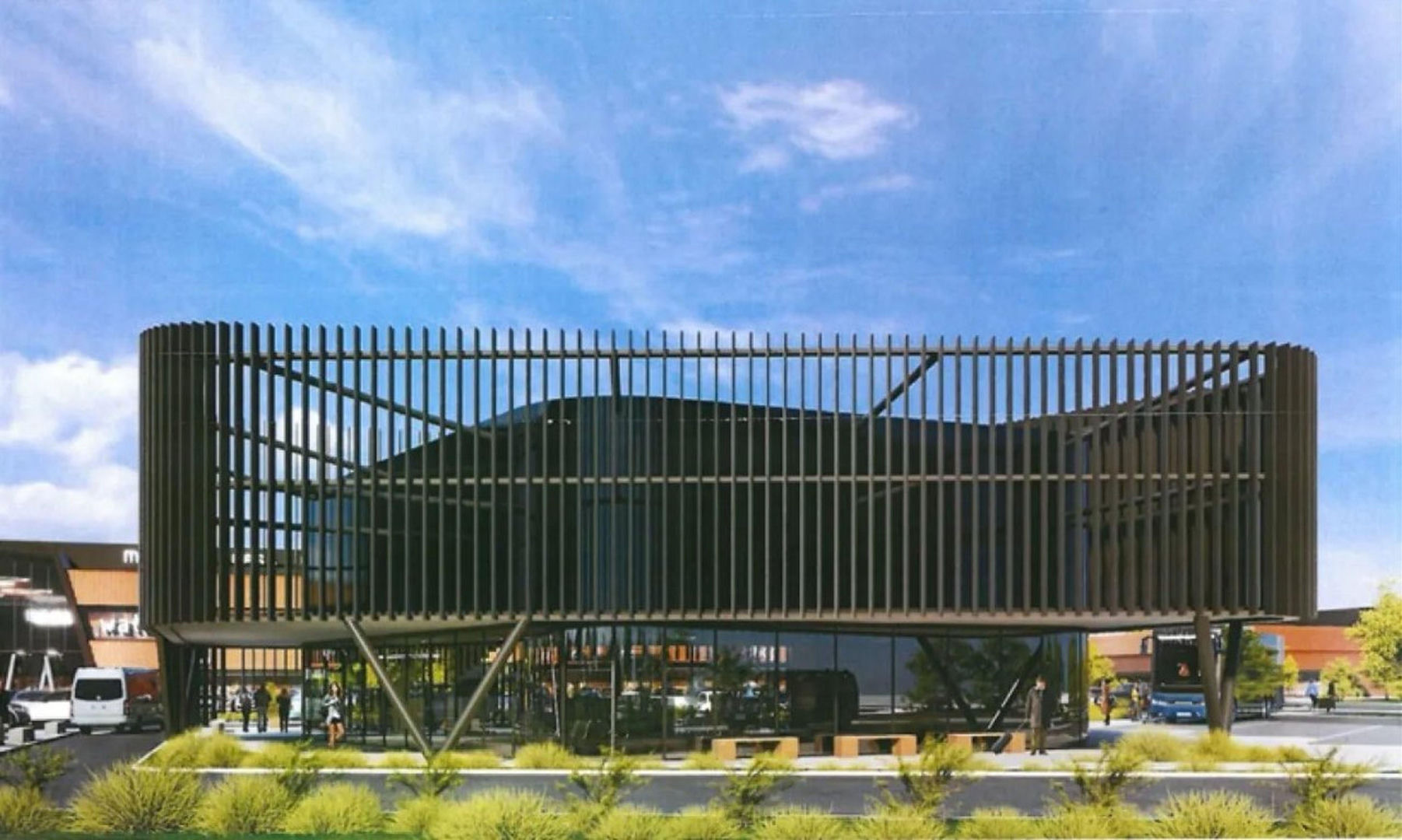 Wizualizacja zintegrowanego centrum przesiadkowego w Wałbrzychu