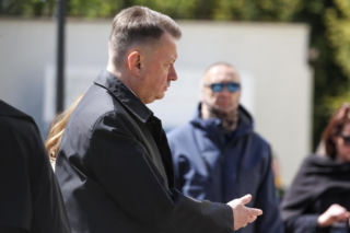 Tłumy na państwowym pogrzebie Łukasza Litewki. Pojawił się Błaszczak