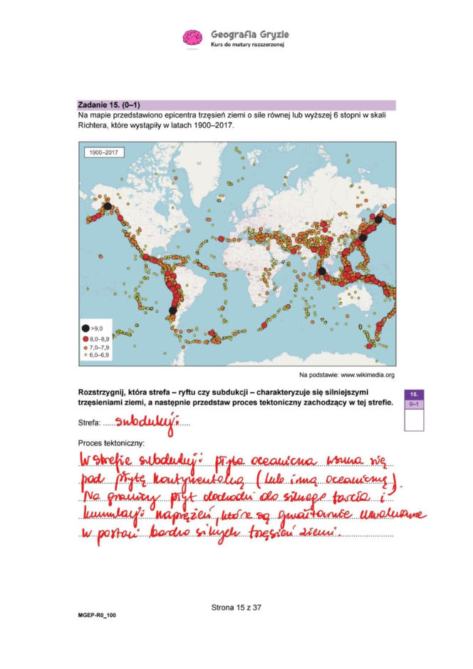 Próbna matura 2026 geografia. ODPOWIEDZI i ARKUSZE CKE 15.01.2026.