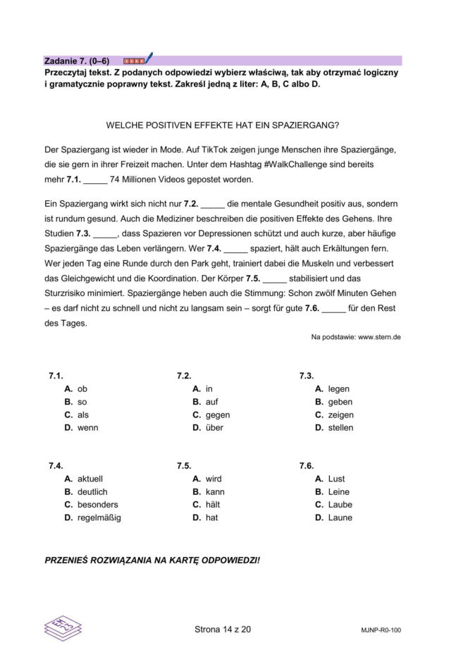 Matura 2026: NIEMIECKI rozszerzony 12.05.2026r. Arkusze CKE [Formuła 2023]