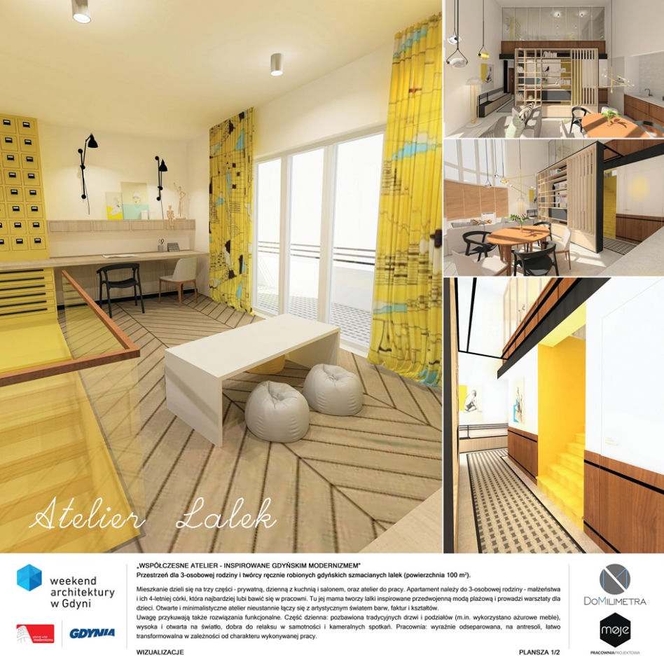 Najlepsze projekty wnętrz inspirowanych modernizmem - wyniki konkursu „Współczesne Atelier”