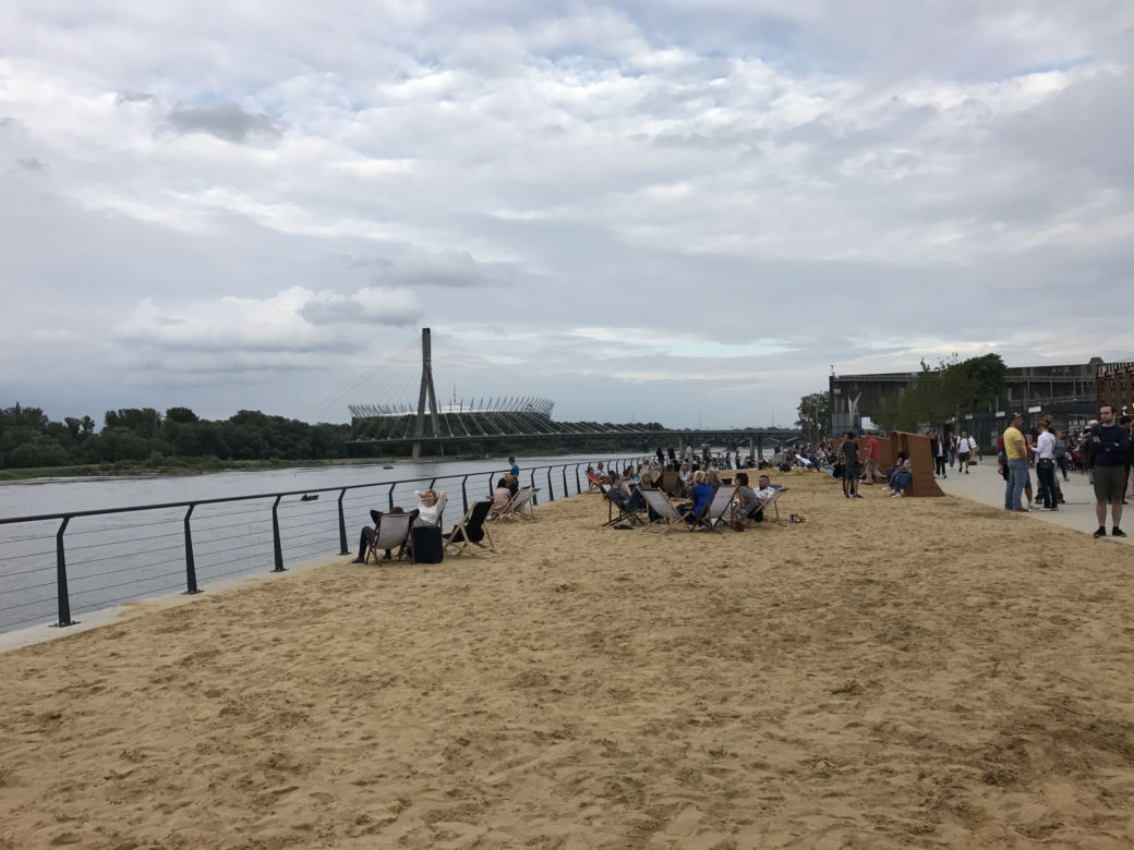 Plaża na nowych Bulwarach