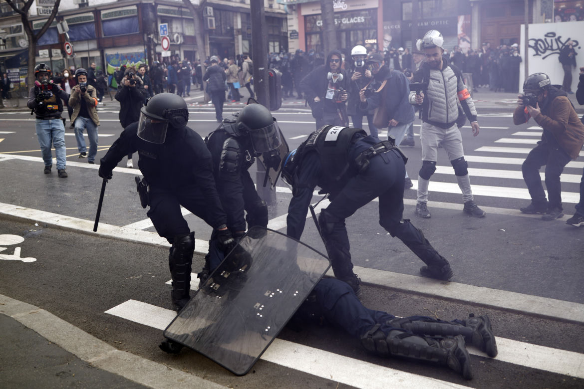 Protest we Francji