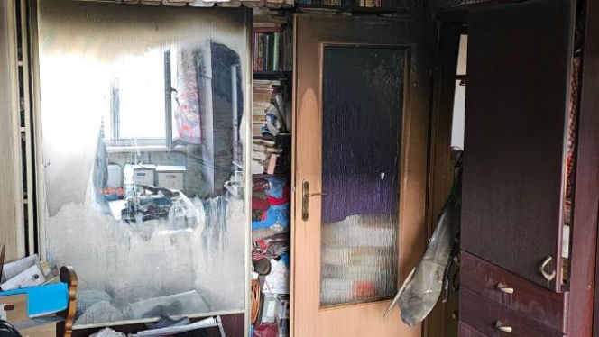 Pożar mieszkania w Gliwicach