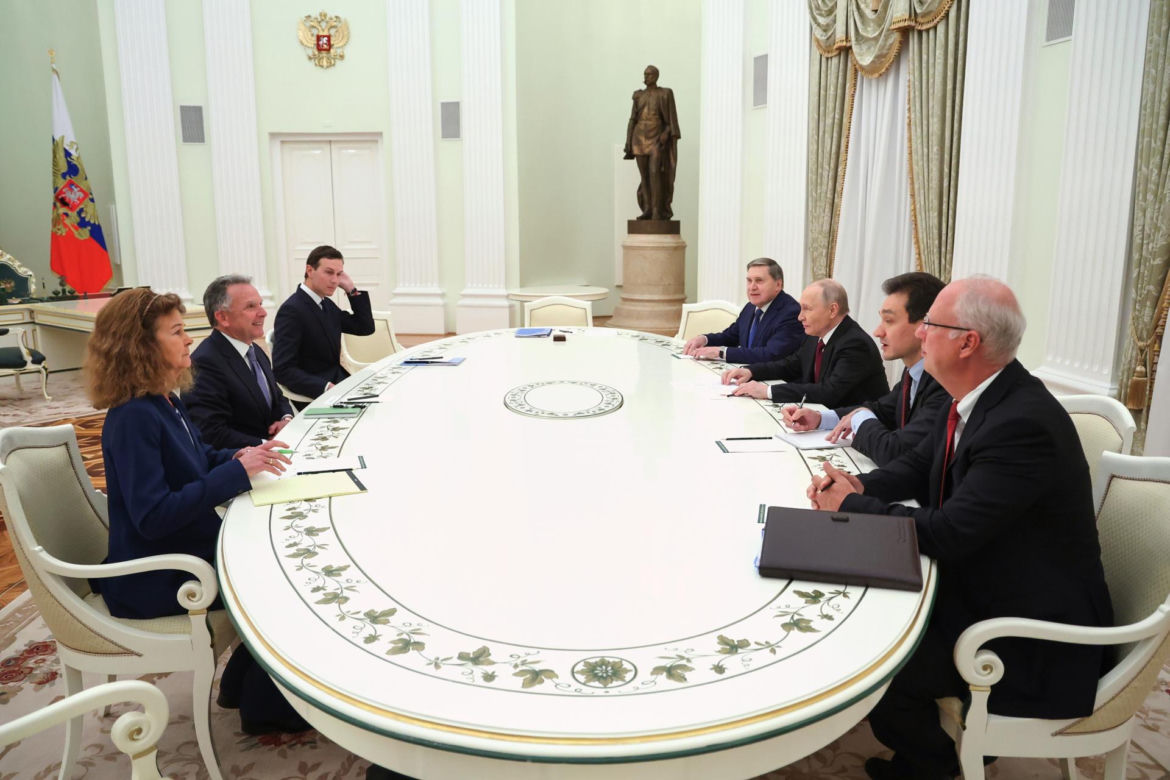 Prezydent Rosji Putin spotyka się ze specjalnym wysłannikiem USA Witkoffem na Kremlu