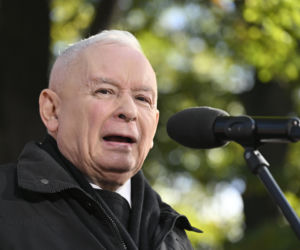 Protest pod TK. Kaczyński