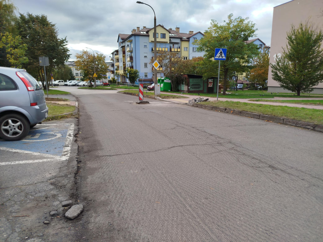 Trwa remont nawierzchni ulic Romanówka i Unitów Podlaskich w Siedlcach