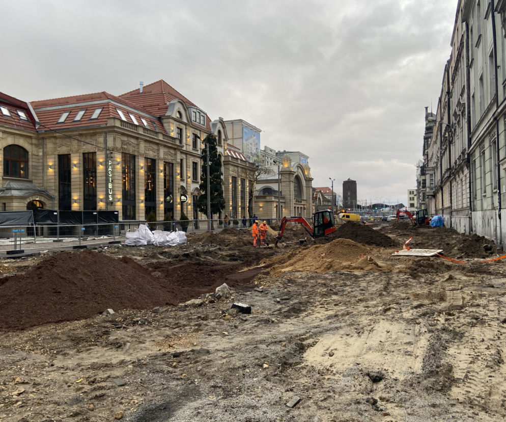 Ulica Dworcowa w Katowicach do remontu