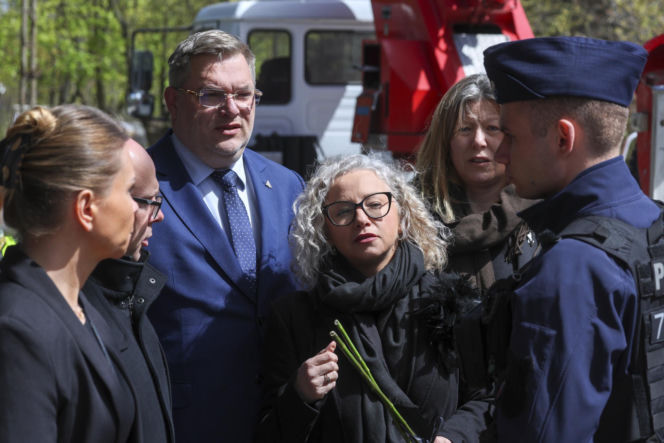 Politycy na pogrzebie Łukasza Litewki