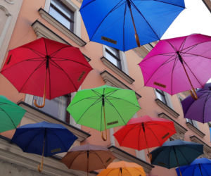 Kolorowe parasole letnią wizytówką Tarnowa
