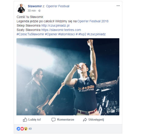 Sławomir na Open'er 2018! 