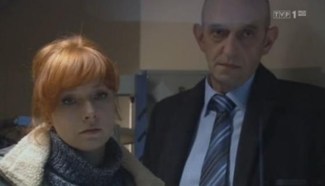 KOMISARZ ALEX 3 sezon odc. 32. Lucyna (Magdalena Walach), Leon Berger (Janusz Chabior)