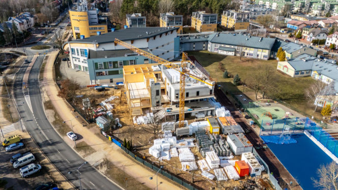 Budowa Kulturoteki w Wesołej w Warszawie