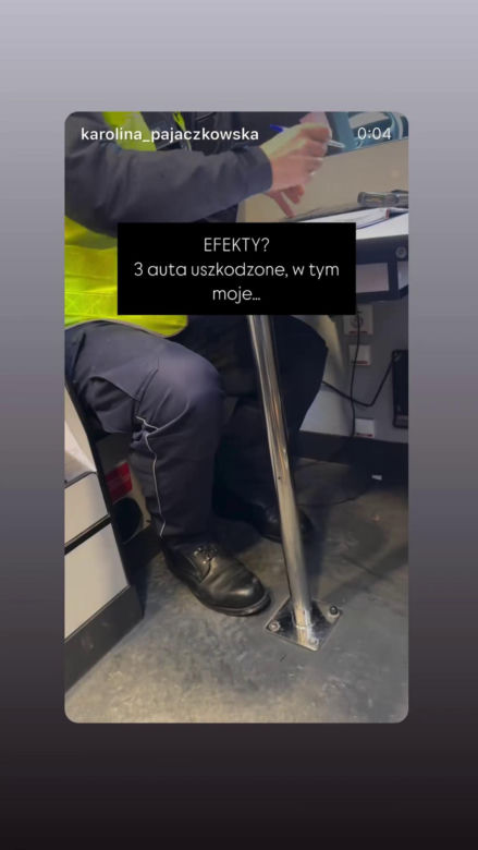 Karolina Pajączkowska miała wypadek przez policjanta! Auto skasowane!