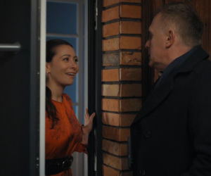 M jak miłość odc. 1931. Joanna (Dominika Sakowicz), Artur Rogowski (Robert Moskwa)