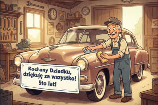 Kartka z życzeniami na Dzień Dziadka 2026