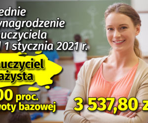 Średnie wynagrodzenie nauczyciela od 1 stycznia 2021: nauczyciel stażysta