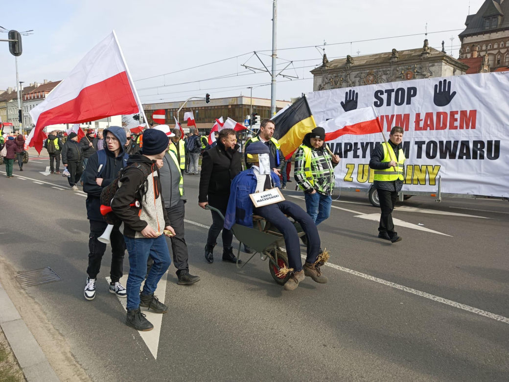 Protest rolników w Pomorskiem. Blokady na drogach krajowych i w centrum Gdańsk