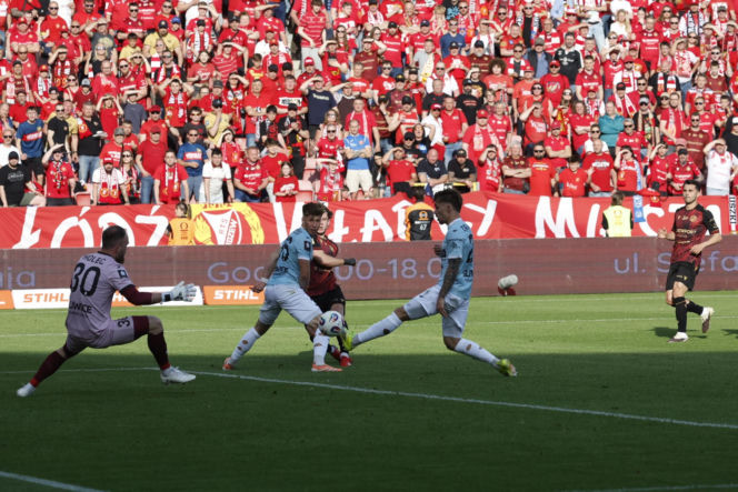 Widzew Łódź - Piast Gliwice: Zdjęcia kibiców i zawodników z meczu 34. kolejki PKO BP Ekstraklasy