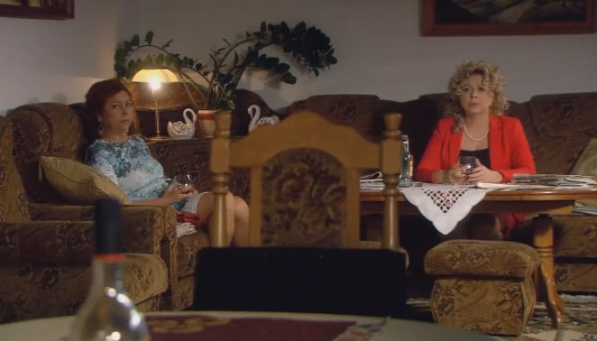 Ranczo 8 sezon odcinek 95. Halina (Violetta Arlak), Lodzia (Magdalena Kuta)