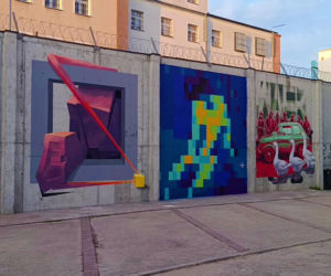 Street-art na murach aresztu