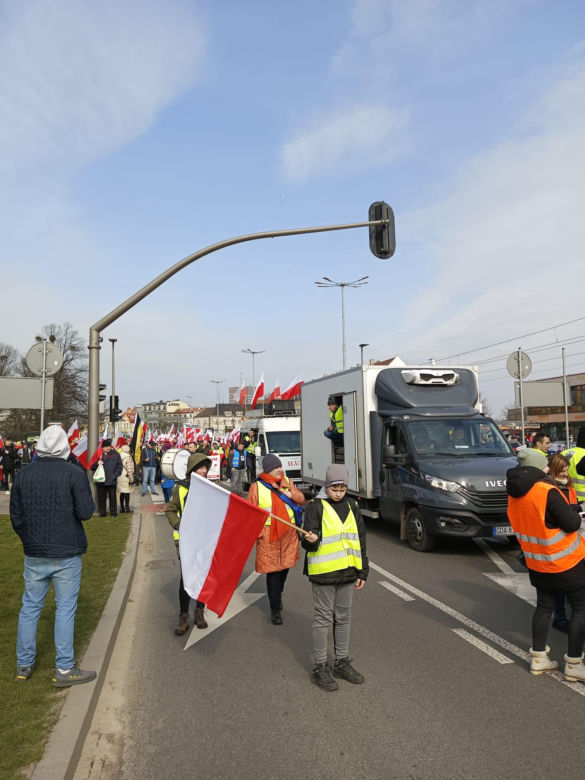Protest rolników w Pomorskiem. Blokady na drogach krajowych i w centrum Gdańsk