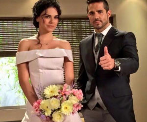 Włoska narzeczona. Fiorella (Livia Brito), Pedro (Jose Ron)