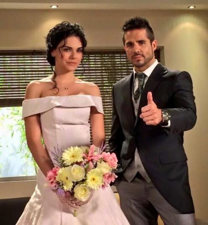 Włoska narzeczona. Fiorella (Livia Brito), Pedro (Jose Ron)