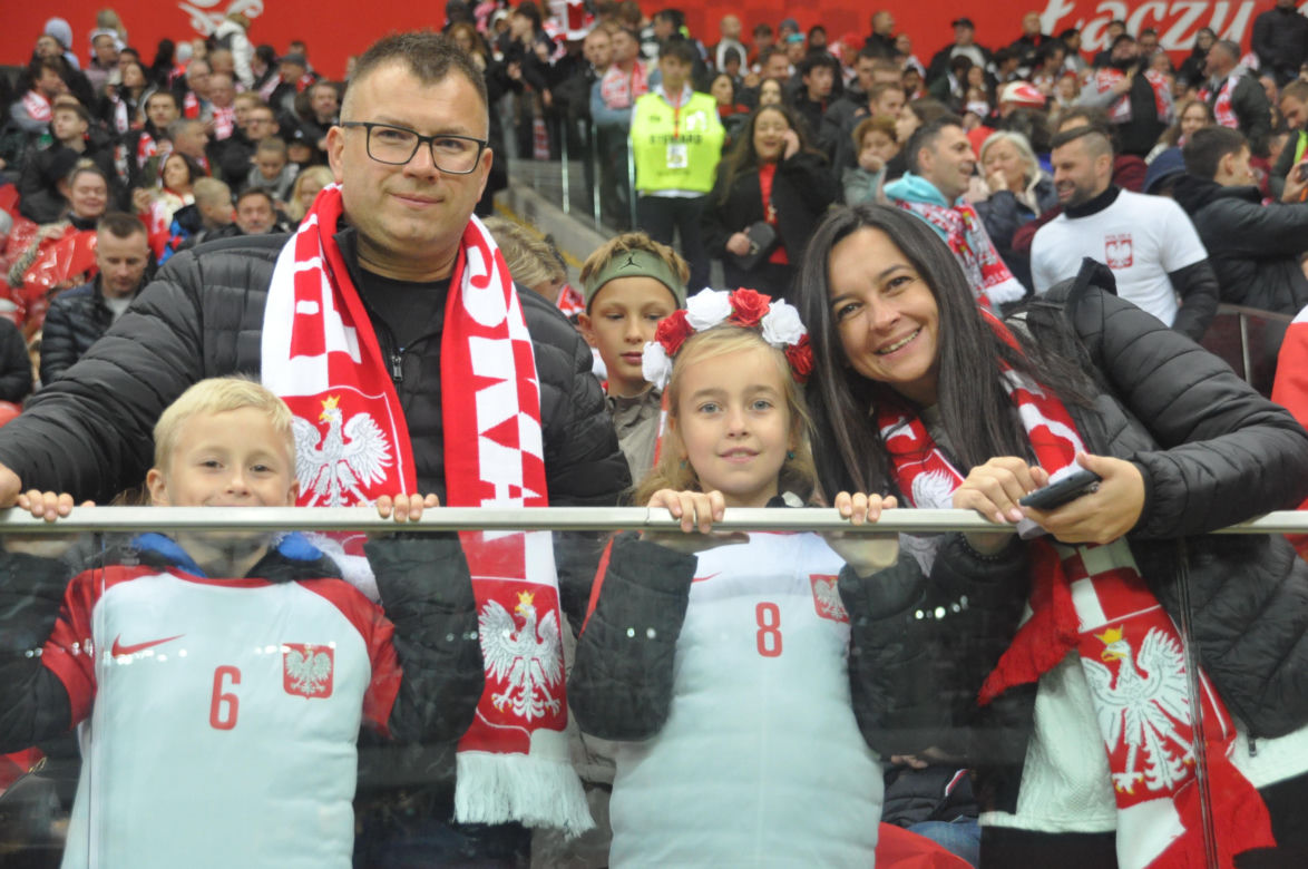 Kibice na meczu Polska - Portugalia na PGE Narodowym