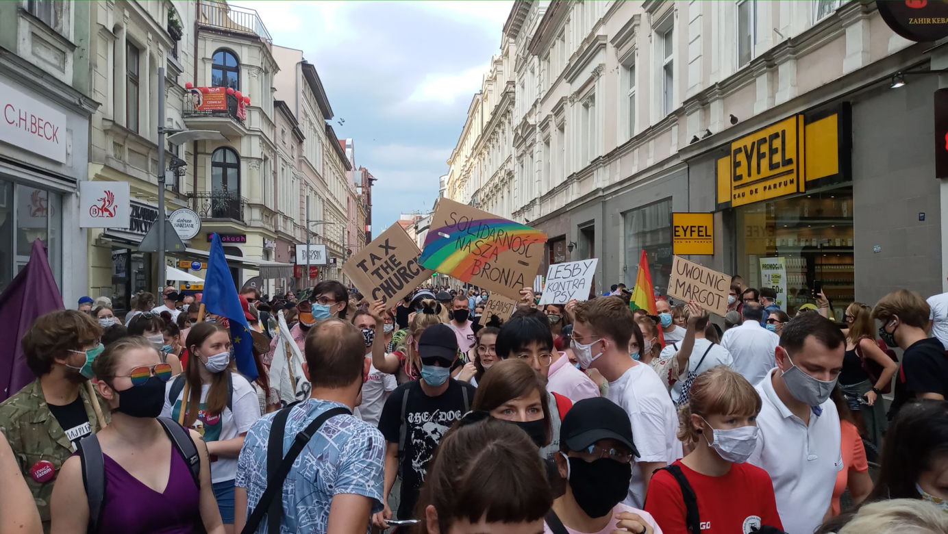 Poznań bronił TĘCZY i wyraził solidarność z Margot